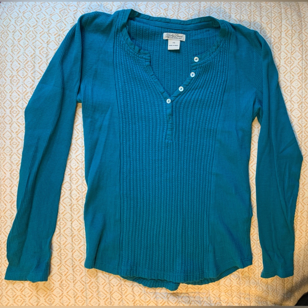 Lucky brand top xs blue